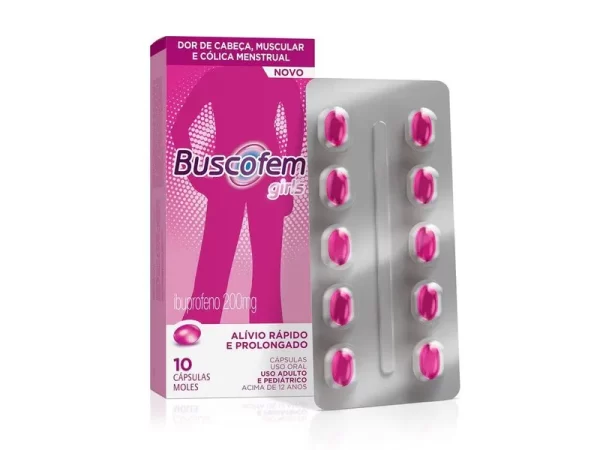 Buscofem Girls 200mg com 10 Comprimidos